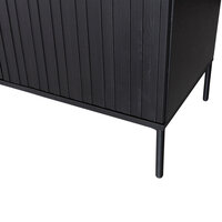 WOOOD Premium New gravure dressoir 200 cm grenen zwart [fsc]