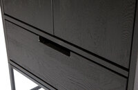 WOOOD Premium Silas hoge kast eiken blacknight 