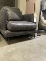 Showmodel Het Anker Jackson Fauteuil Leer Africa Super Black
