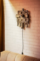 HKliving Ceramic Relief Wall Lamp
