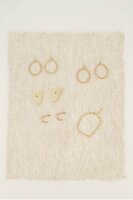 Zusss oorsteker in open hart vorm goud