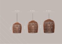 Dbodhi Aura Hanglamp Rattan brown