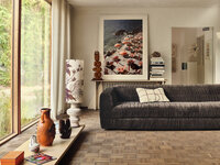 HKLIVING Club bank royal, velvet espresso 