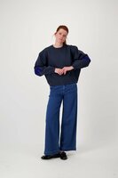 Zusss broek van jogger denim stof 