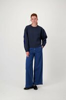 Zusss broek van jogger denim stof 