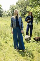 Zusss broek van jogger denim stof 