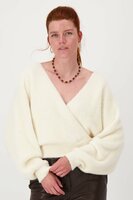 Zusss ketting met kralen bruin/goud