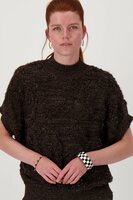 Zusss brede blok armband, zwart