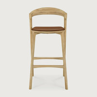 Ethnicraft Bok Barkruk Cognac Leather