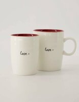 Zusss koffiemok love wit rood