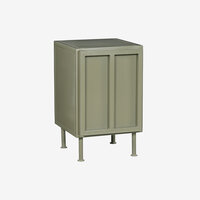 New Routz Whitby nachtkastje olijf groen links draaiend