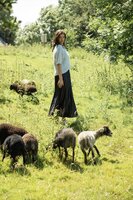 Zusss pailletten trui met ronde hals