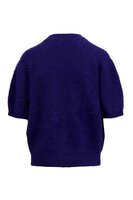 Zusss fluffy trui met ronde hals night blue