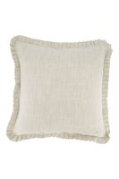 Zusss kussen ruffle magnifique 45x45cm peper en zout/grijsblauw