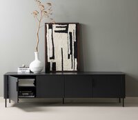 WOOOD Gunnar TV Meubel 200 cm Mat Zwart