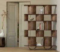 WOOOD Sinne Boekenkast Hout 180x130 Walnoot