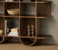 WOOOD Sinne Boekenkast Hout 180x130 Walnoot