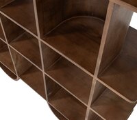 WOOOD Sinne Boekenkast Hout 180x130 Walnoot