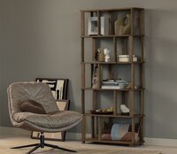 WOOOD Riss Boekenkast Eikenhout 186x90 Naturel