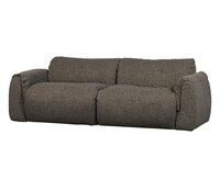 WOOOD Baggy 2-zits Bank Geweven Stof Warmgrijs Melange