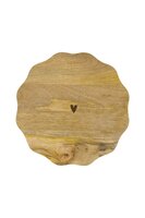 Zusss taartplateau hout hartje naturel