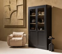 WOOOD Gunnar Buffetkast Grenen Mat Zwart