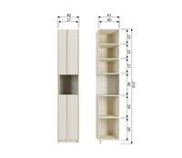 WOOOD Basu Smalle Kast 40cm Grenen Dust