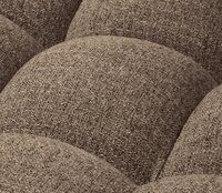 WOOOD Allure 3-zits Bank Geweven Stof Donkerbruin Melange