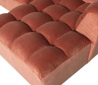 WOOOD Allure Chaise Longue Rechts Velvet Blush