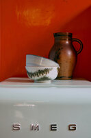 HKLIVING 70's ceramics Ramen Bowls Minimalist, Set Of 2