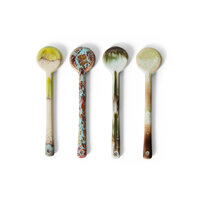 HKLIVING 70's ceramics Spoons Blend, M, Set Of 4