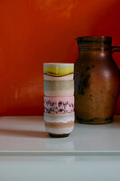 HKLIVING 70's ceramics Caf&eacute; Cups Deco, Set Of 4