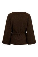 Zusss wikkel vest chocoladebruin