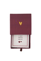 Zusss armband hartje in schuifdoosje speciaal rood