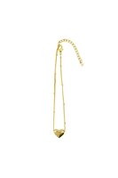 Zusss armband hartje in schuifdoosje leukerd grijsblauw