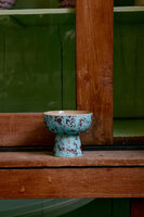 HKLIVING 70s Ceramics Tapas Bowl On Base Patina, S