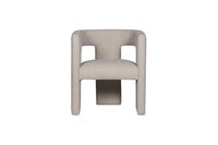 WOOOD Essentials Tiwa Fauteuil Boucl&eacute; Beige