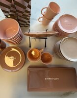 Vondels ceramic Dinner club plate terracotta