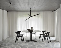 Ethnicraft Corto Dining Table Varnished Oak Brown Square