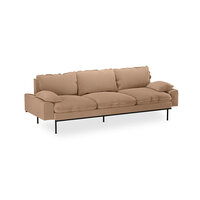 HKliving retro sofa 4 seats corduroy rib brown