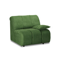 HKLIVING Wave Couch Element Middel Right Low Arm Royal Velvet Green