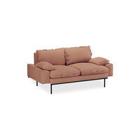 HKliving retro sofa 2 seats Linen, Dusty Rose