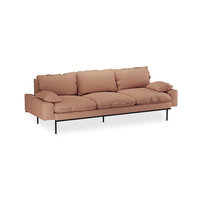 HKliving retro sofa 4 seats Linen, Dusty Rose