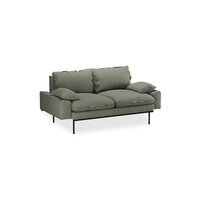 HKliving retro sofa 2 seats Linen, Army Green