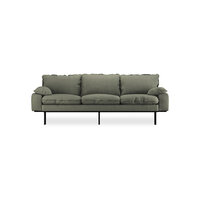 HKliving retro sofa 3 seats Linen, Army Green