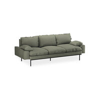 HKliving retro sofa 3 seats Linen, Army Green