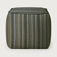 Ethnicraft Outdoor Zahara Poef Blue Stripe
