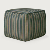 Ethnicraft Outdoor Zahara Poef Blue Stripe