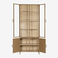 New Routz Detroit 4 deurs vitrinekast small Cappuccino