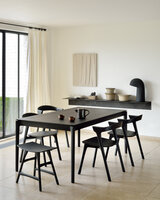 Ethnicraft Bok Uitschuifbare Eettafel Zwart Eiken 200/300cm